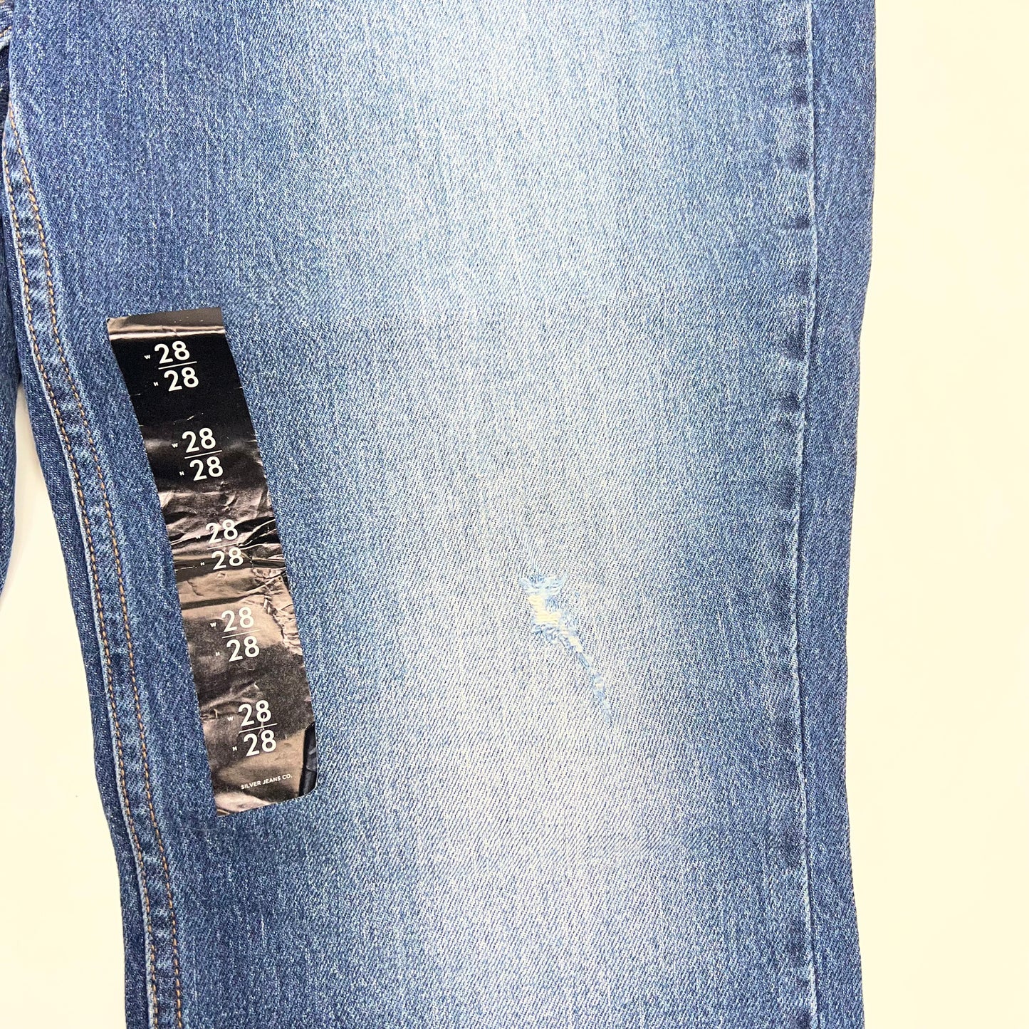 SILVER JEANS CO Frisco High Rise Straight Leg Jeans Women's Size 28/28 Indigo