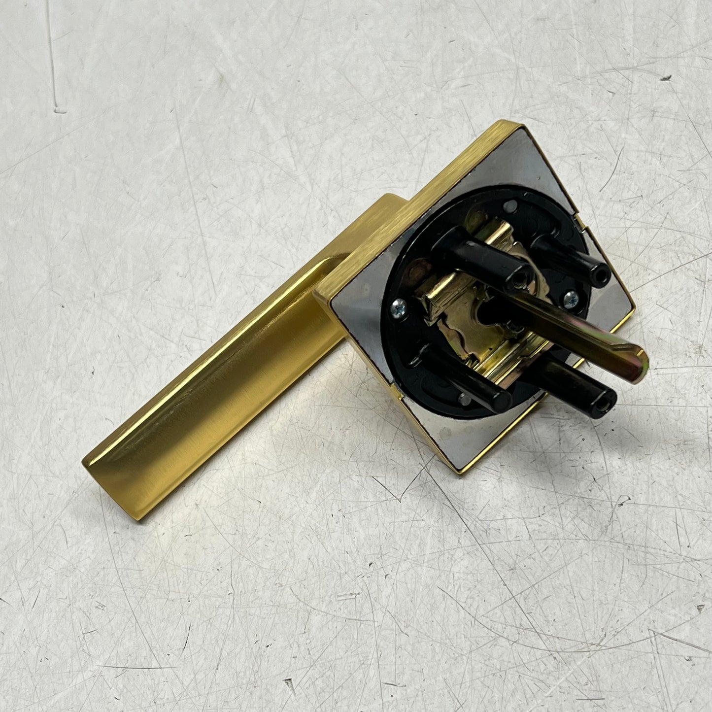 KWIKSET Singapore Passage Handle Cylindrical Lock Satin Brass 97200-932