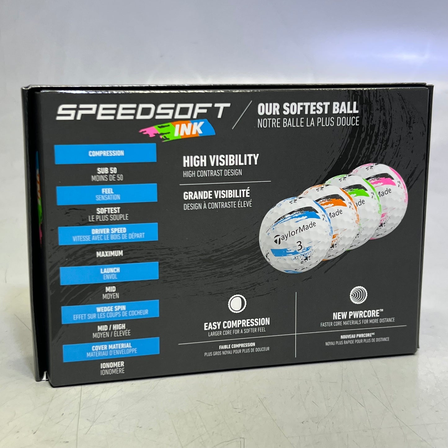TAYLORMADE (12 PACK) Speed Soft INK Golf Balls