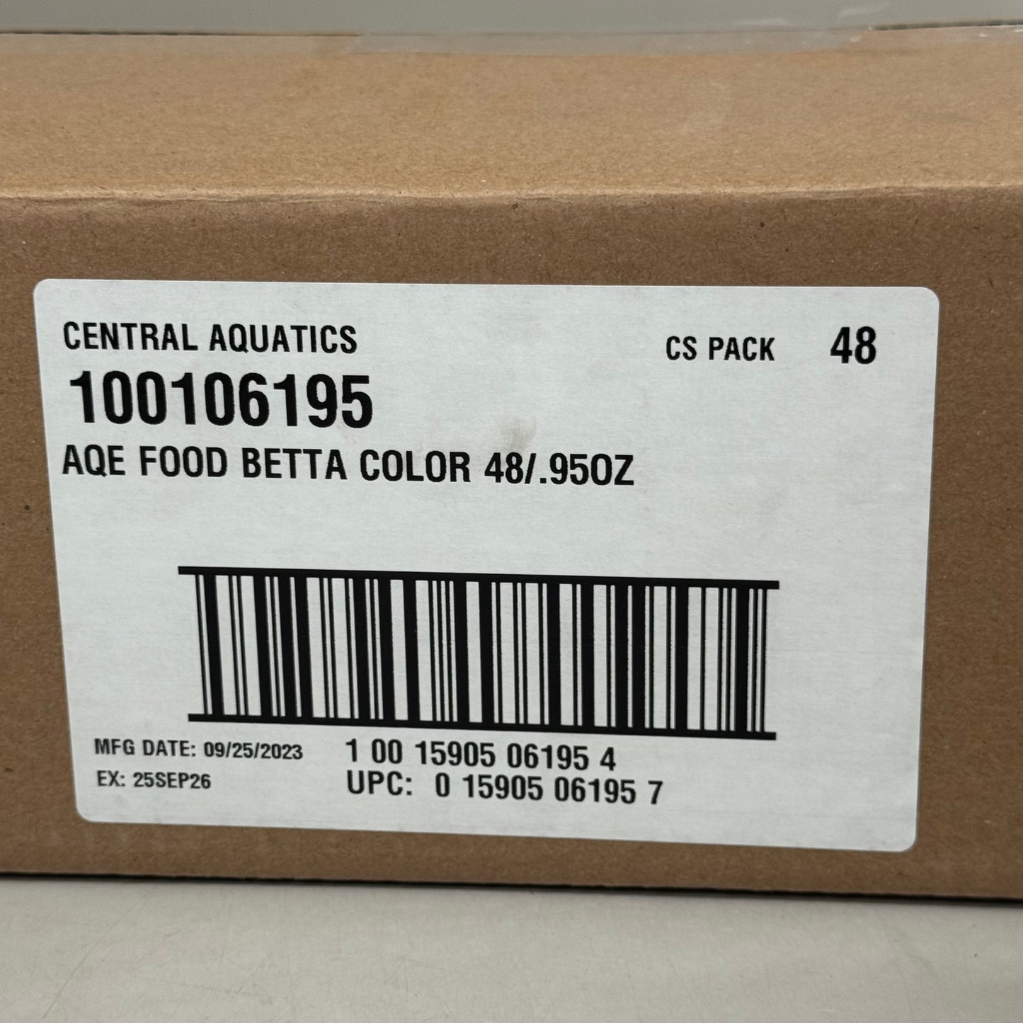 AQUEON (48 PACK) Betta Color Enhancing Pellets Food for Daily Feeding .95 oz