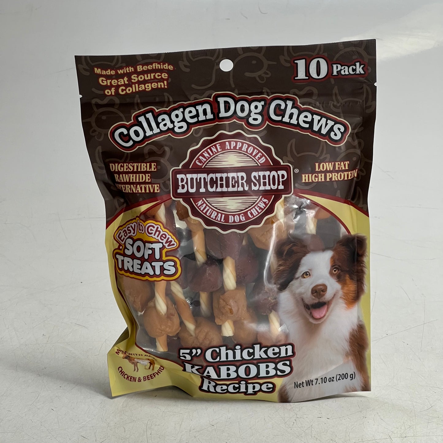 BUTHER SHOP (2 PACK) Natural Dog Chews 5" Chicken Kabobs Recipe 7.10 oz 017838 BB 12/27