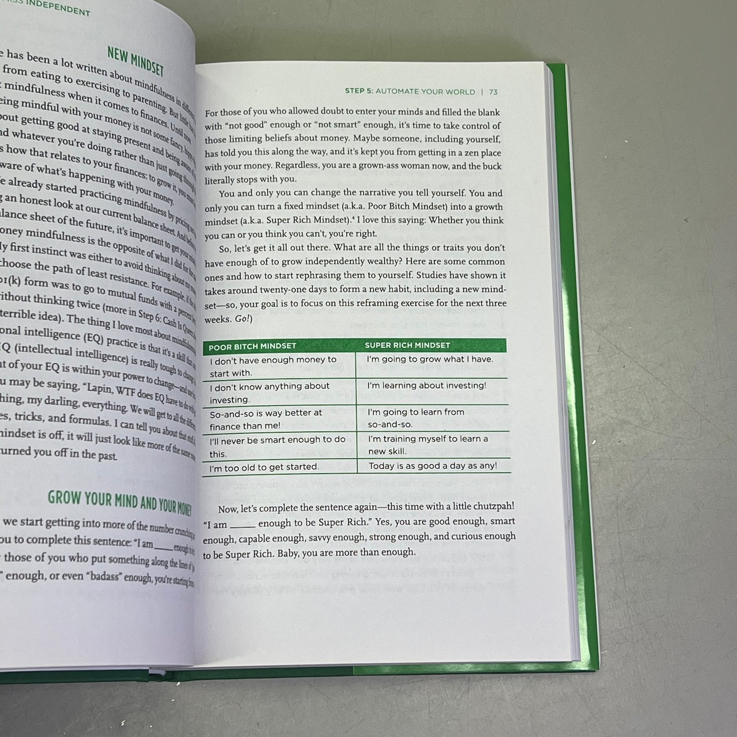 MISS INDEPENDENT A Simple 12-Step Plan For Success By Nicole Lapin Hardback Book