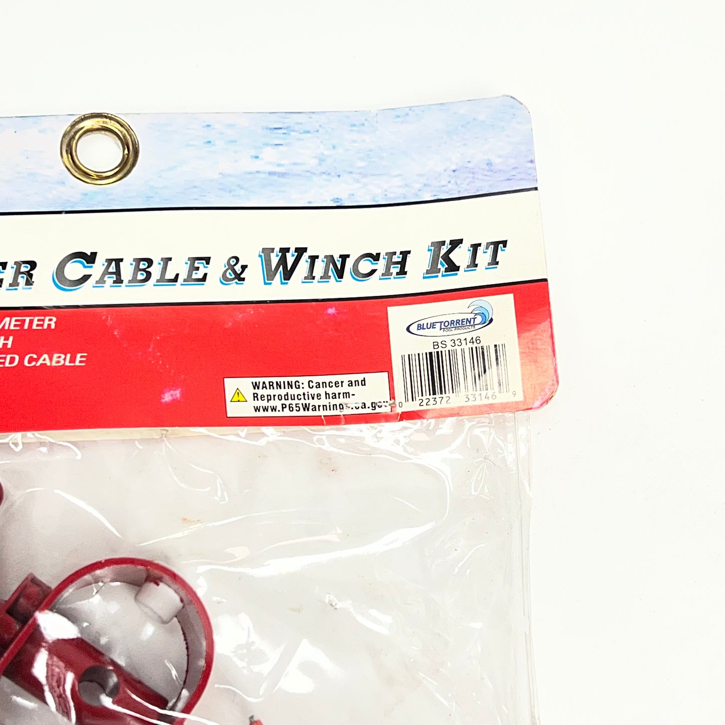 OLD MAN WINTER High Quality Winter Cover Cable & Winch Combo Kit Red BS33146