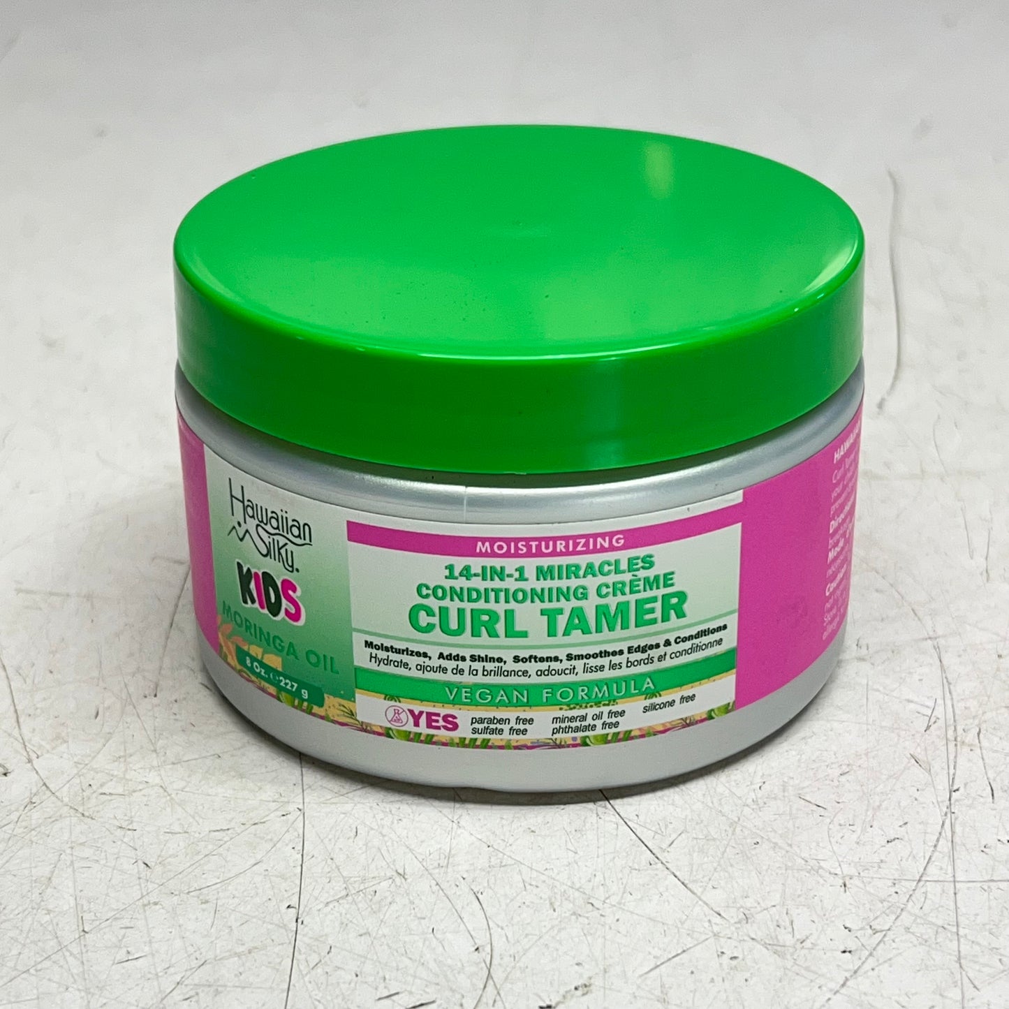 HAWAIIAN SILKY KIDS (2 PACK) Moringa Oil 14-in-1 Curl Tamer Crème 8oz LAB10040