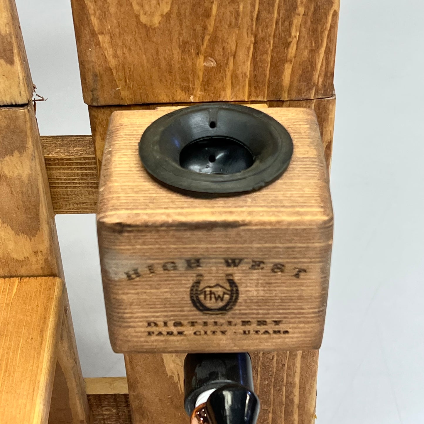 HIGH WEST DISTILLERY Park City Distillery Wall Mount Liquor Bottle Dispenser