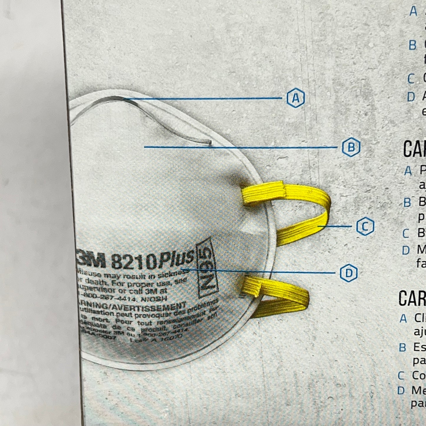 3M (4 PACK, 20 EACH) N95 Particulate Respirator 8210 Plus For Paint 8210PP20