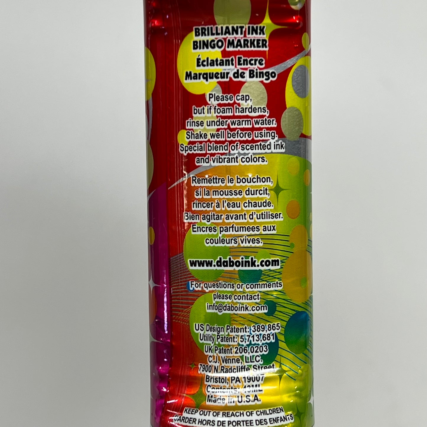 DAB O INK (12 PACK) Sunsational Bingo Marker Bright Ink 43ml/1.4 oz Red C26