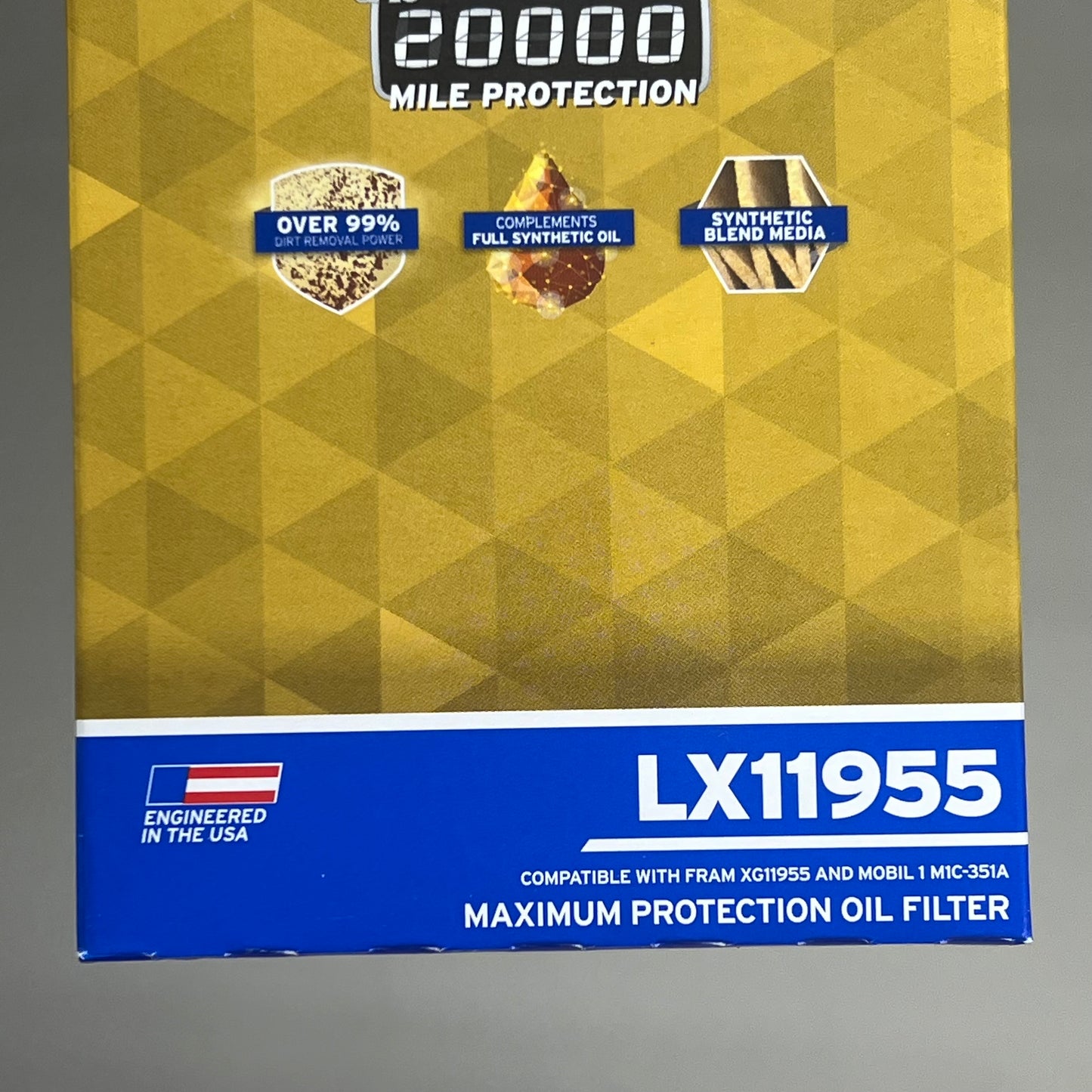 PUROLATOR Advanced Filtration Technology 20K Oil Filter Maximum Protection LX11955