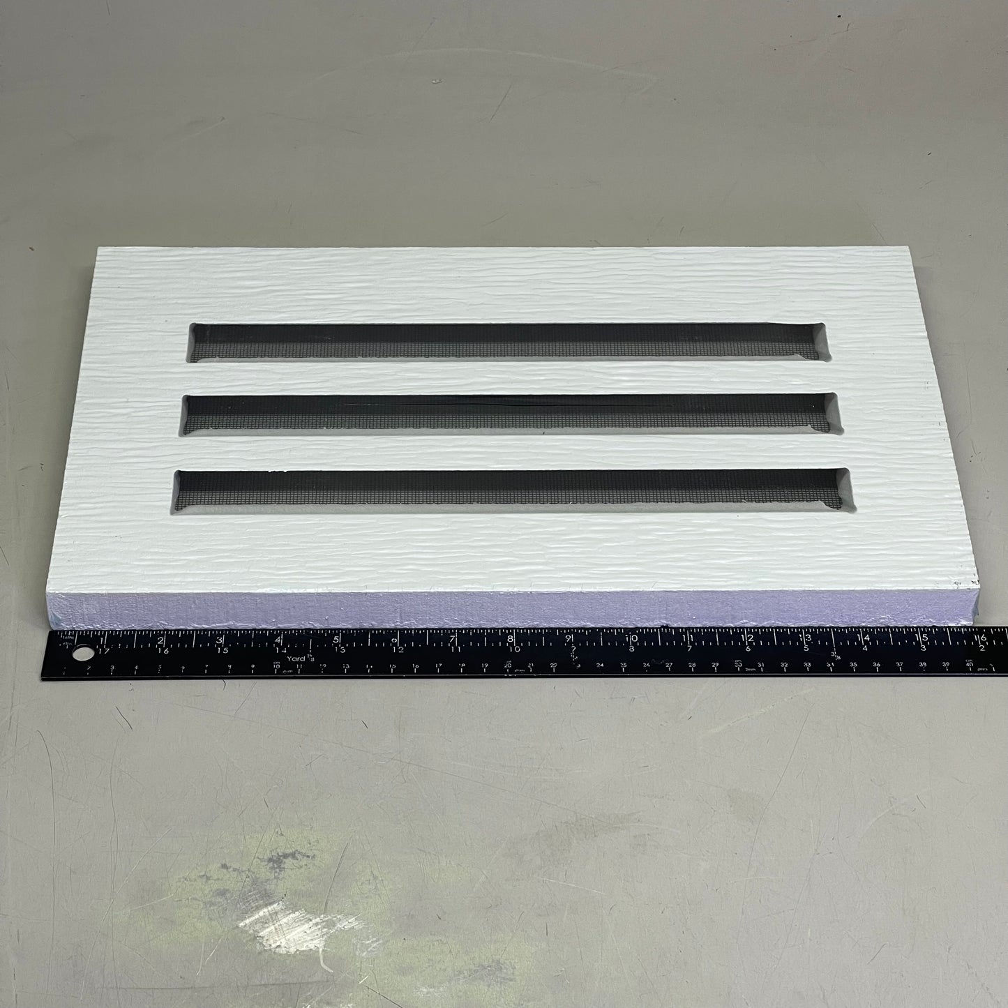 PORTLANDPRODUCTS (10 PACK) Rustic House Vent O/D 9.25" x 16" with 1" x 12" Slots Arctic White AWR408HV