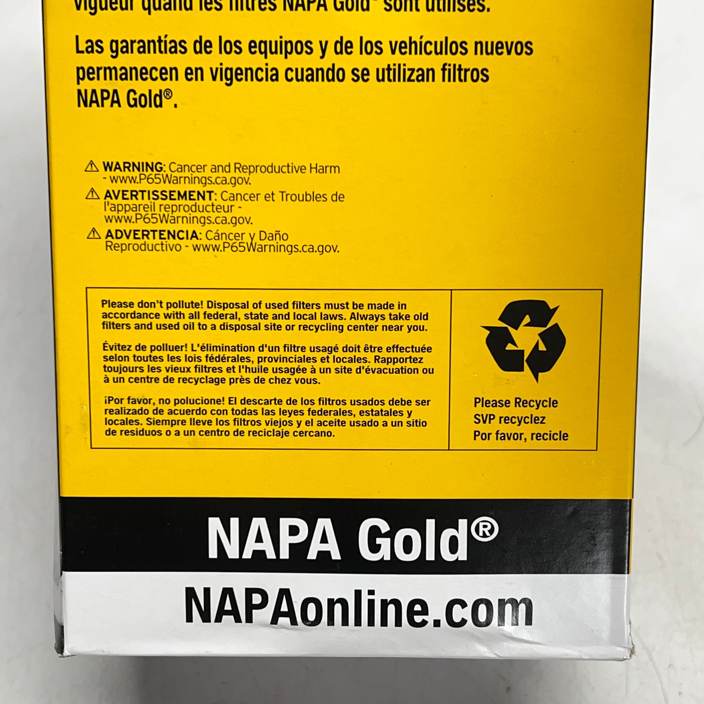 NAPA (2 PACK) The Gold Spin on Oil Filter W/ Gasket 1-1/2 in - 16 Thread 1734