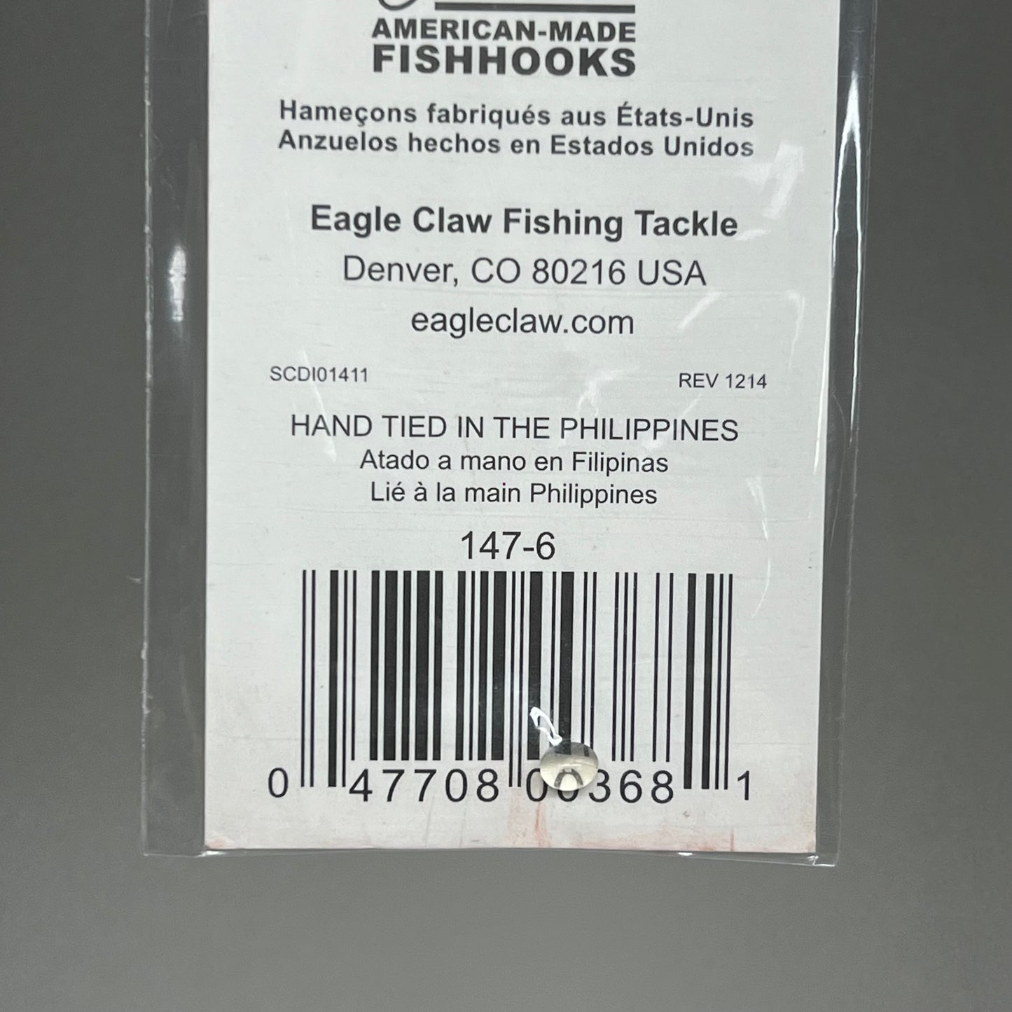 EAGLE CLAW (12 PACK) Snelled Kahle Wide Bend Fish Hooks Bronze #6 6pc 147-6