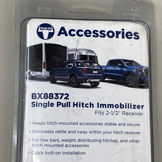 BLUE OX Single Pull Hitch Immobilizer For Vehicle Theft Deterrent Chrome BX88372 (New Other- Slightly Distressed Packaging)