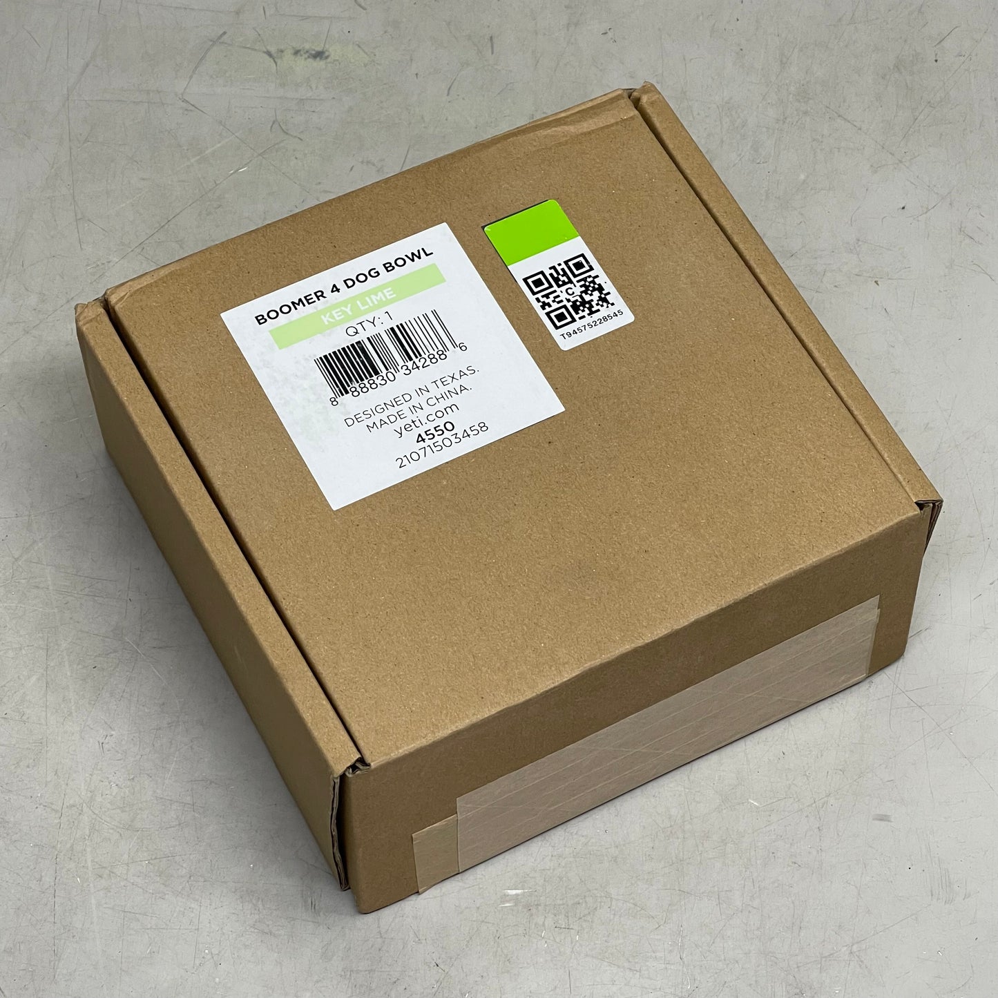YETI Boomer Dog Bowl *HAS "CINTAS" Branding* 4 Cup (32 oz) Key Lime 4550