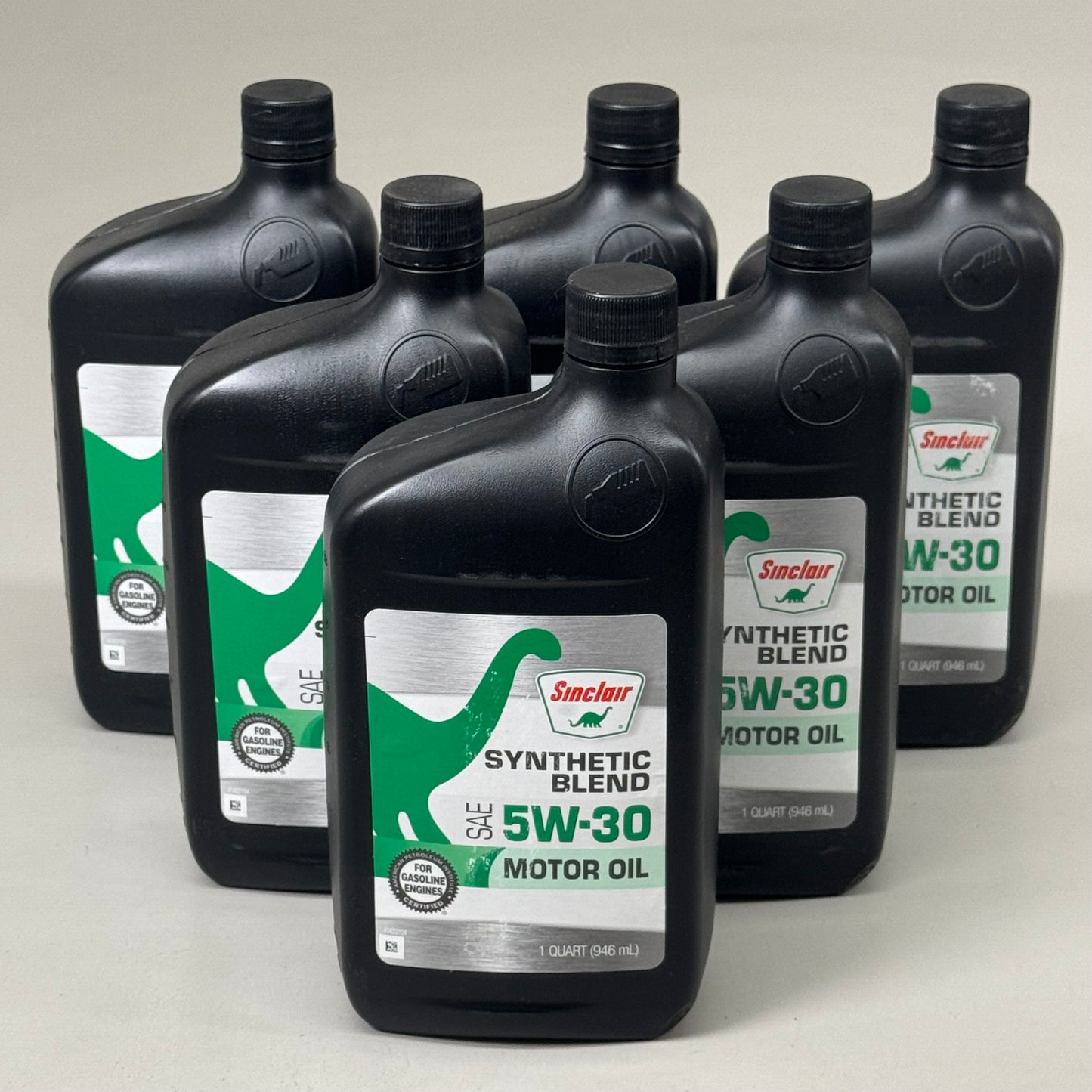 ZA@ SINCLAIR (6 PACK) Synthetic Blend SAE 5W-30 Motor Oil for Gasoline Engines 832-014 As-is