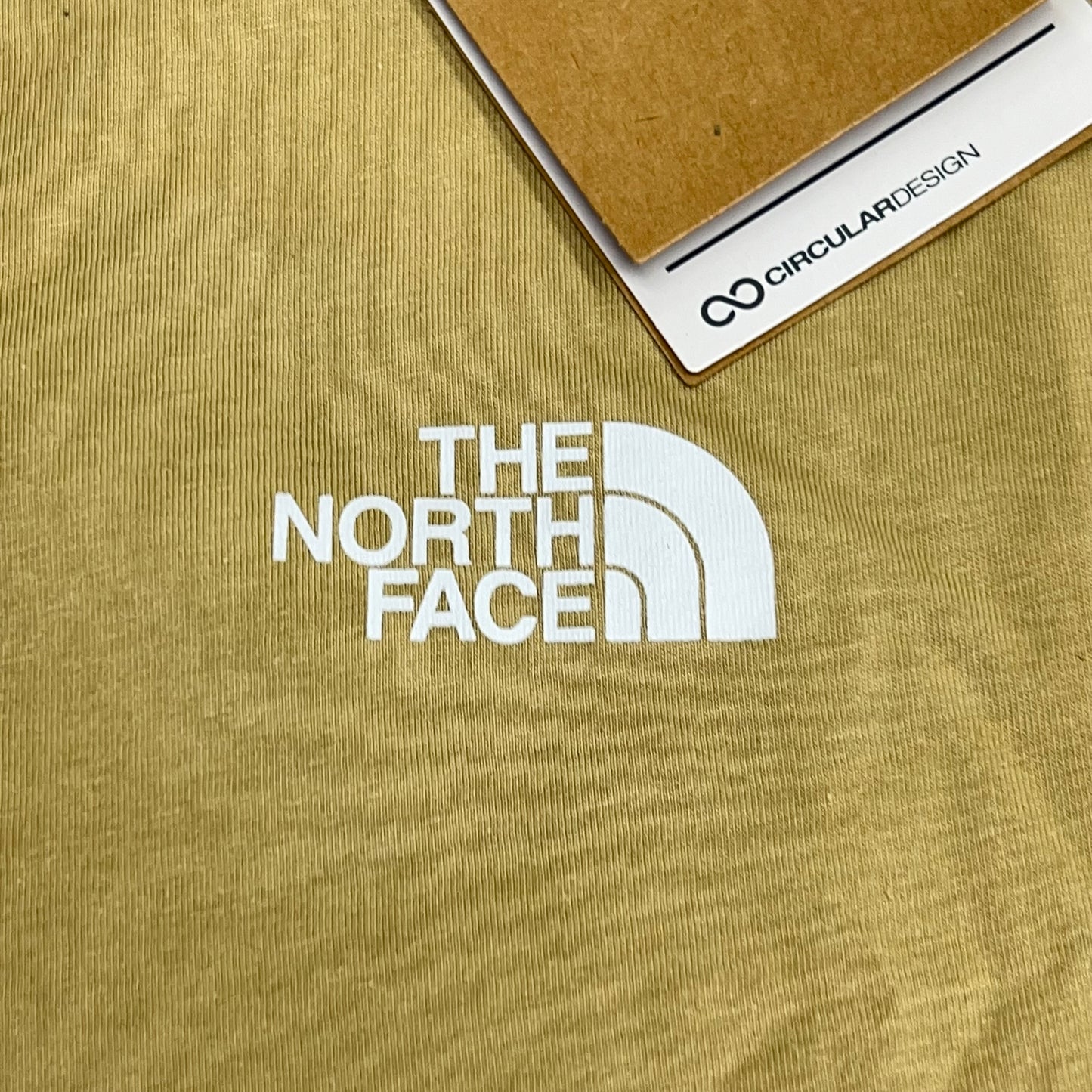 THE NORTH FACE Evolution Box NSE Regular Short Sleeve Men's Sz M Khaki Stone