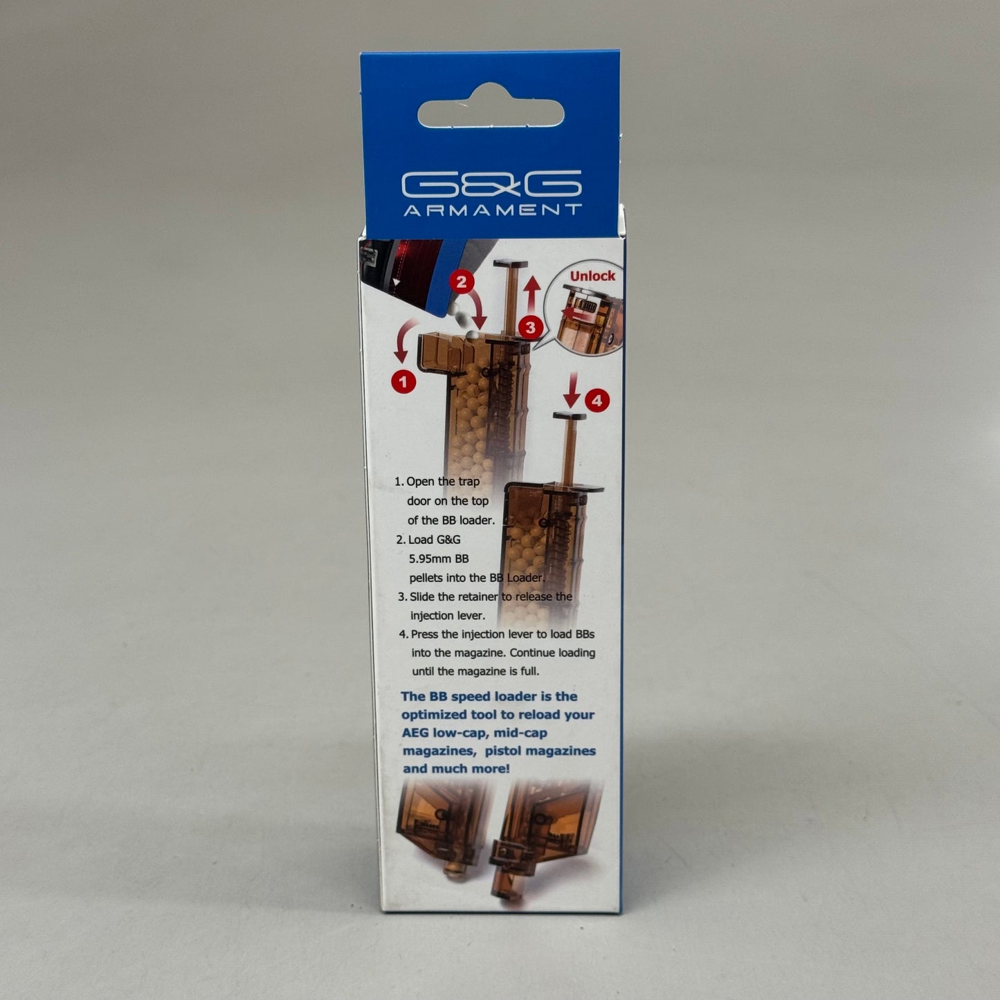 G & G ARMANMENT BB Speed Loader Transparent G-08-099