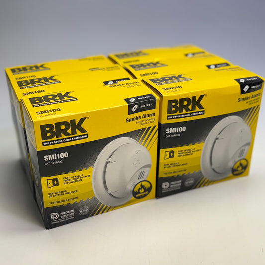 BRK (6 PACK) SMI100 Smoke Alarm Battery Operated 9V Included 1046832