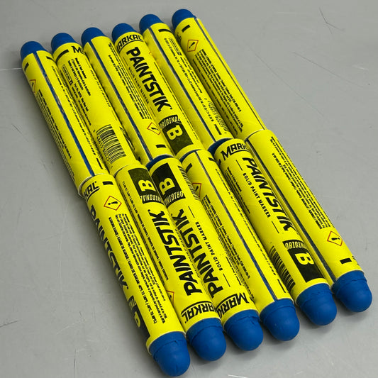Markal (12 Pack) Solid Paint Crayon PaintStik/ Marker Blue (Slightly Distressed)