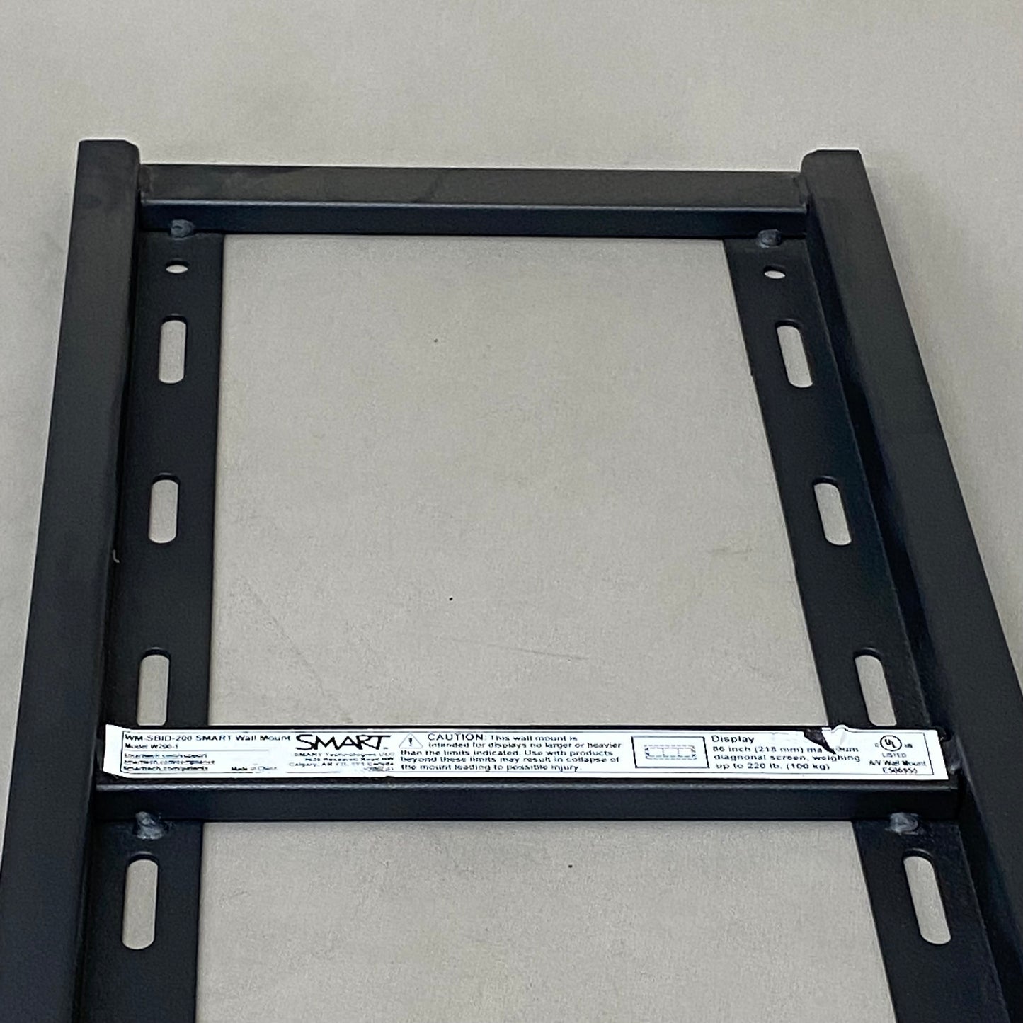 SMART Wall-Mount For Smart Display 36" L X 10" Black