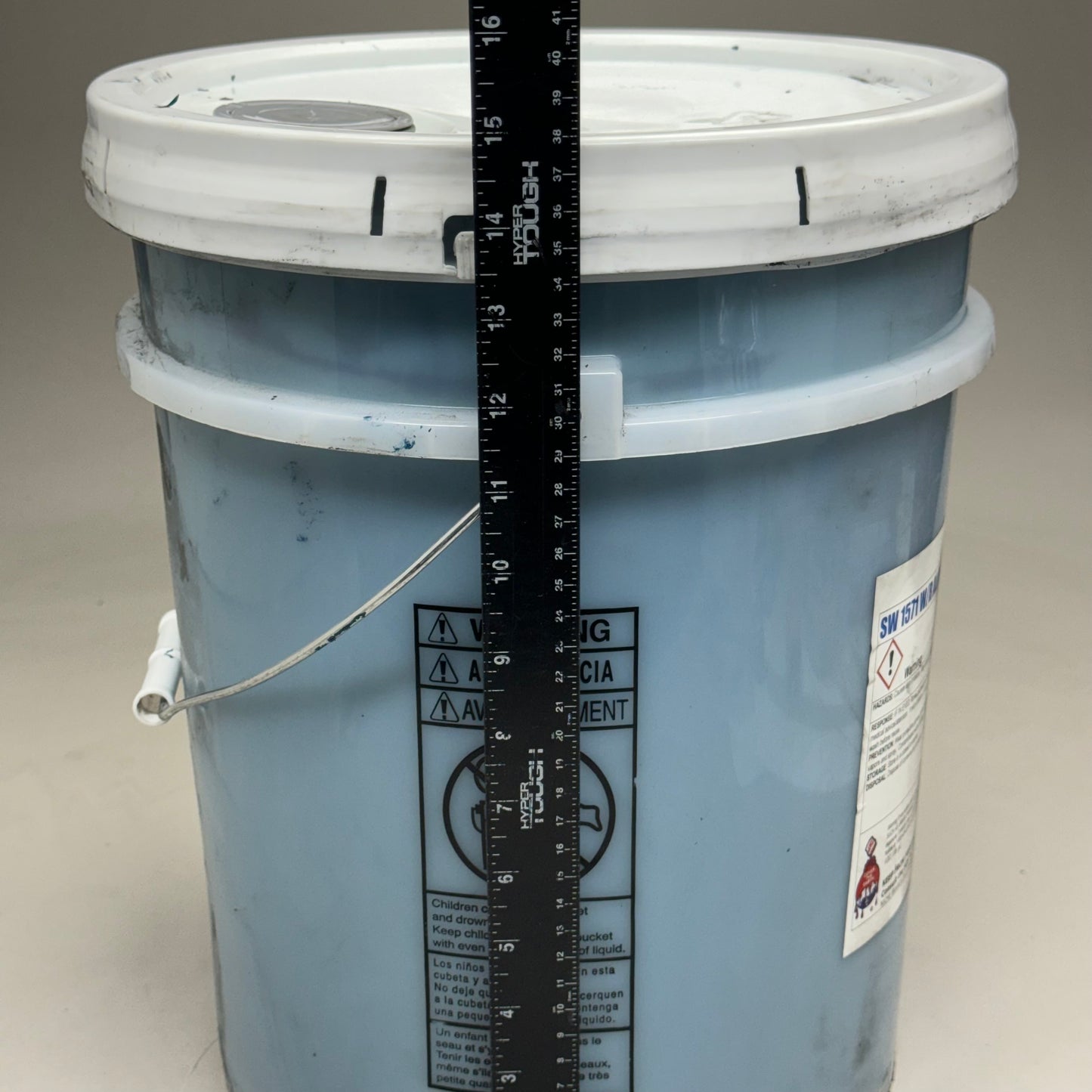 SHERWIN-WILLIAMS (5 Gal) SW 1571 W/R ALKYD 15”Hx12”D MTE Blue 0724-374