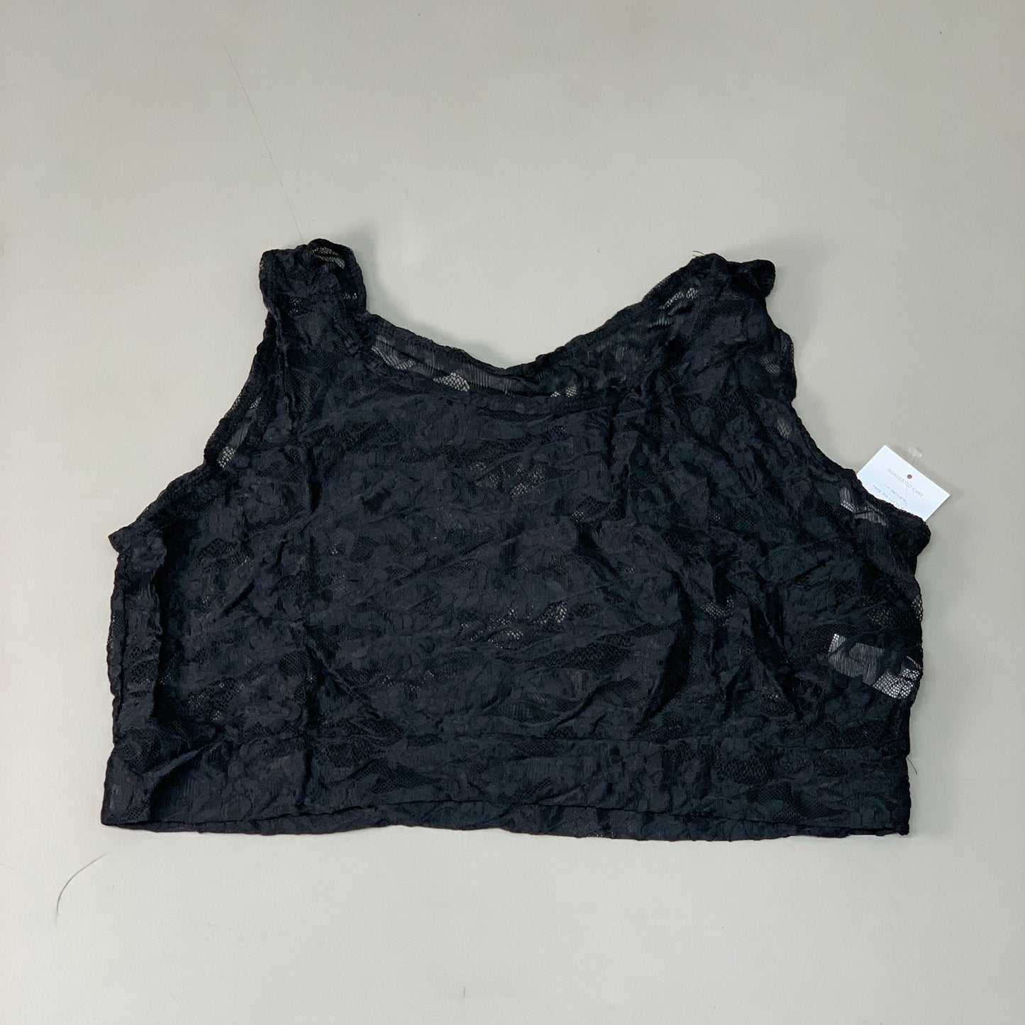 HALFTEE Full Lace Tank Nylon & Spandex Blend Floral Black 1XL (23)