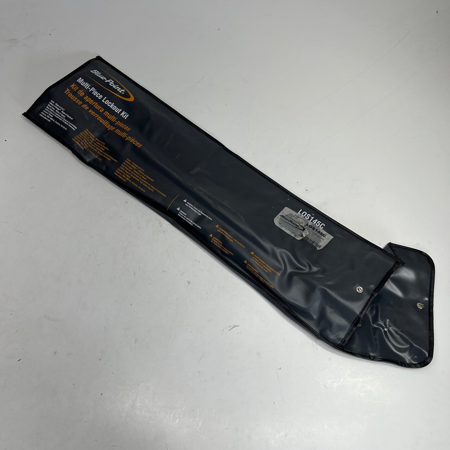 BLUE POINT Snap on Multi Piece Lockout Kit W/ Bag 3 Piece Grey LOS145C (As-is)