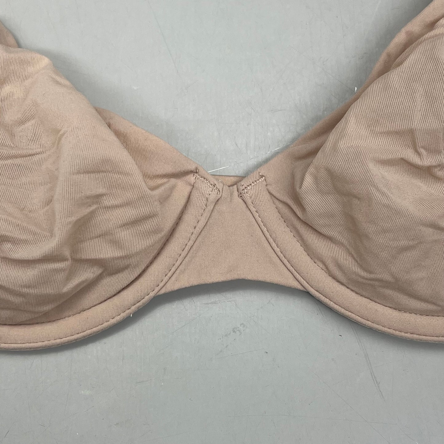 SKIMS Fits Everybody Underwire Demi Bra 360 Stretch Womens Sz 34A Mica BRUWR0234