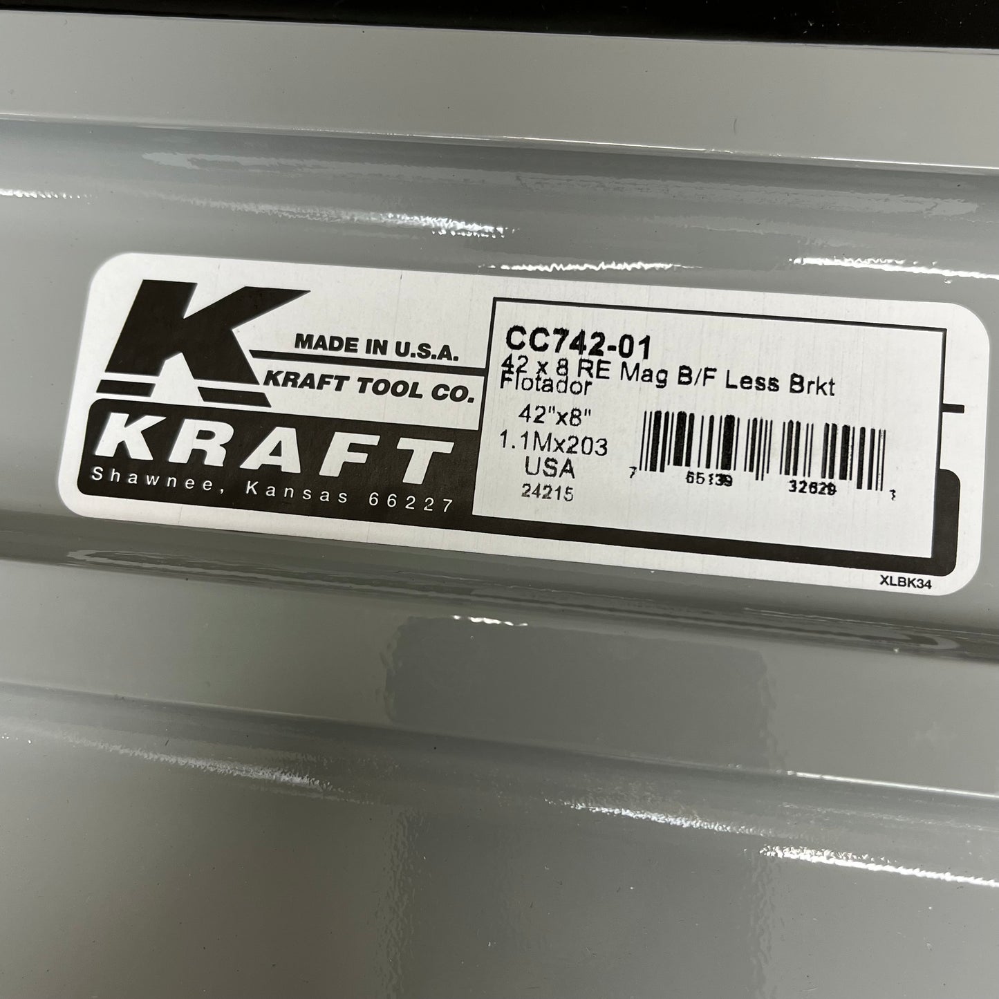 KRAFT 42"x8" Magnesium Bull Float Without Bracket CC742-01