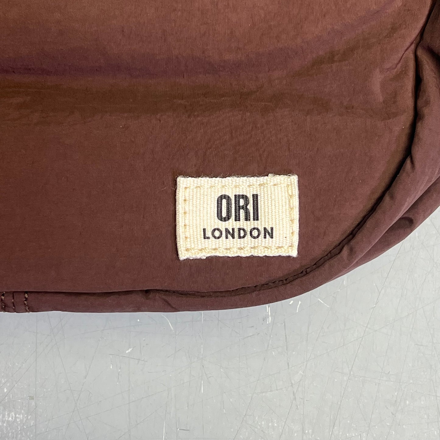 ORI LONDON Farringdon Bag Made From Taslon One Size 6"x11"x3.5" Chocolate