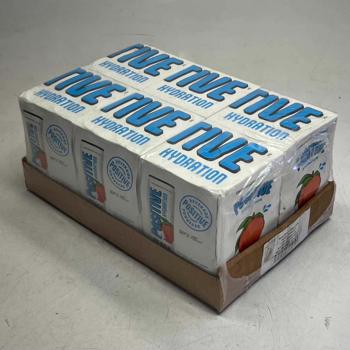 ZA@ POSITIVE (24 PACK) Hydration Peach Perfect 12 fl. oz. BB 02/27