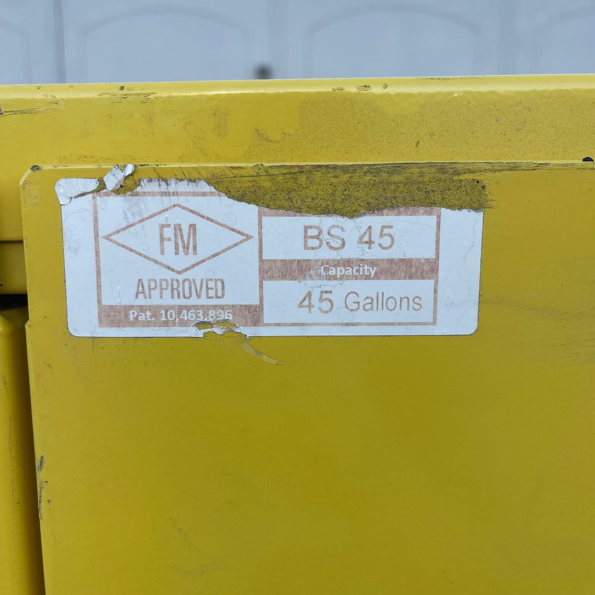 JAMCO Self Closing Flammable Safety Storage Cabinet 45 Gal Yellow BS45YP