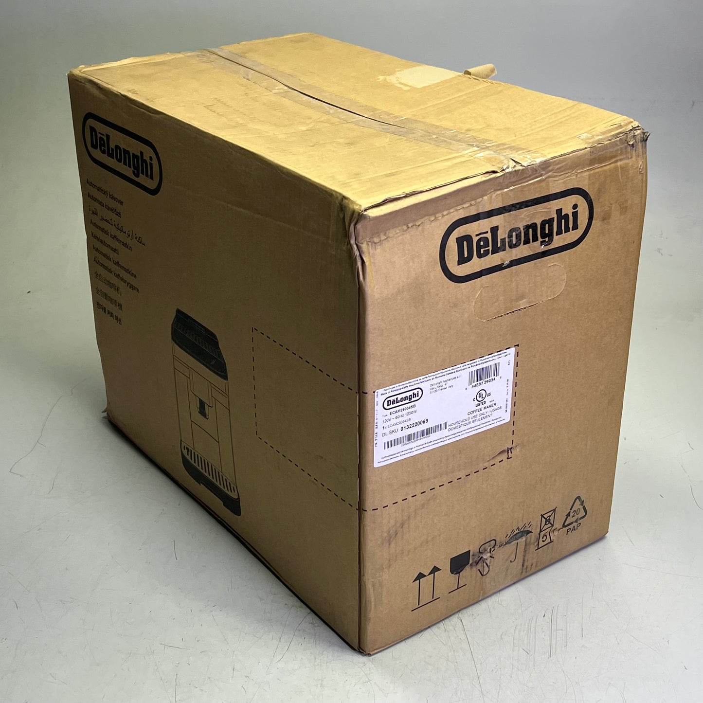 DELONGHI Magnifica Evo Super Automatic Espresso Machine Silver ECAM29034SB