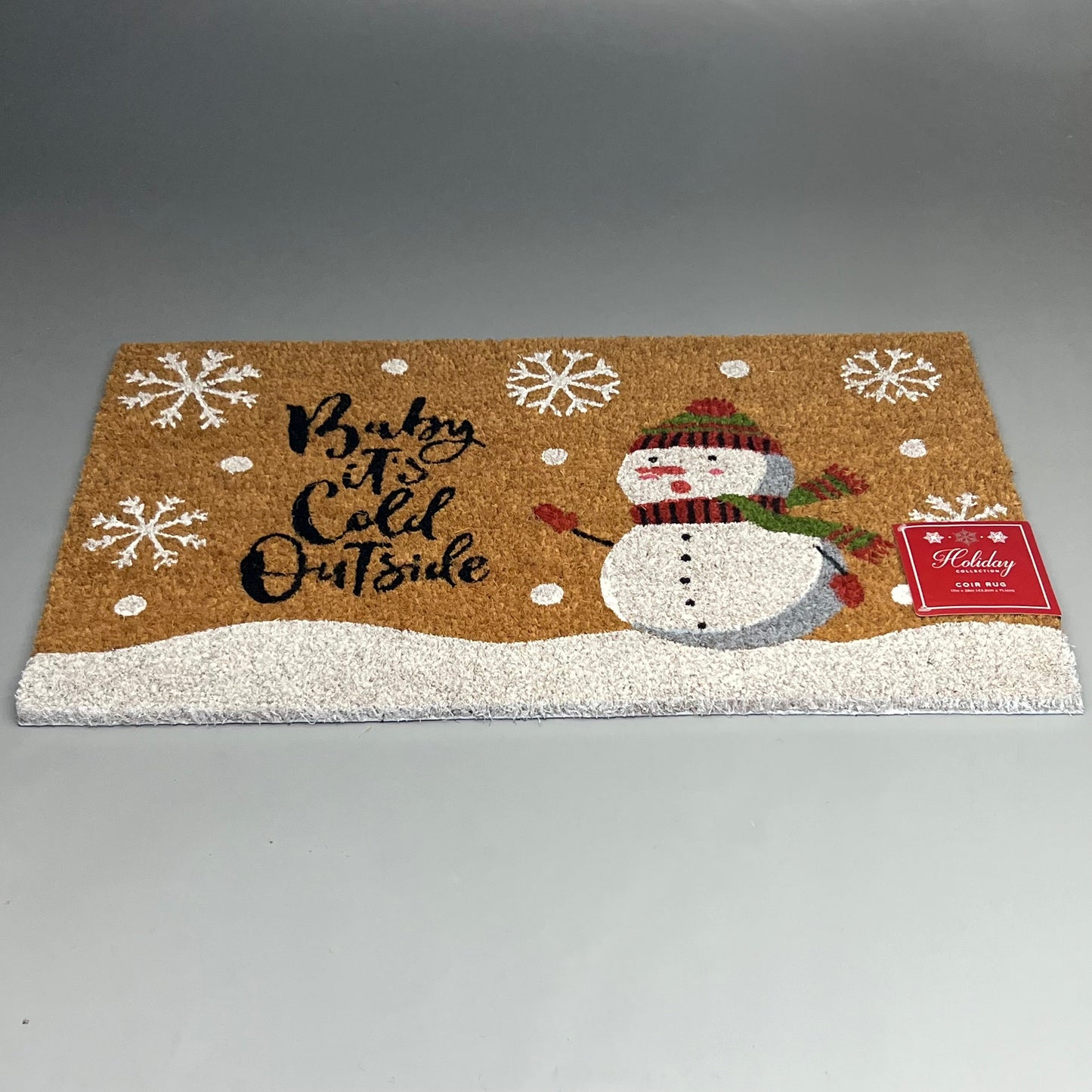 ZA@ HOLIDAY COLLECTION (6 PACK) Assorted Christmas Coir(Coconut Husk) Door Mats 17x28 D