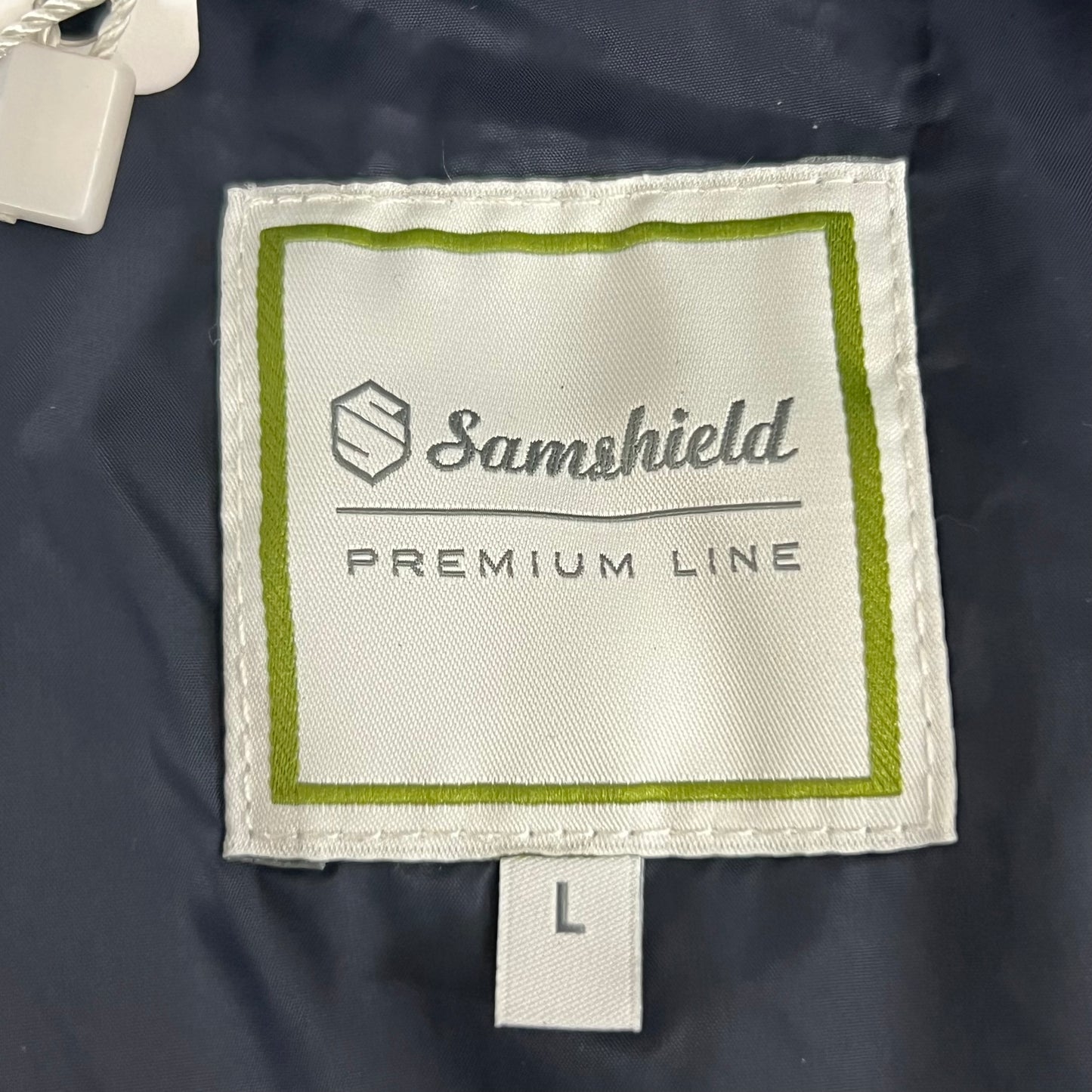 SAMSHIELD Avoriaz Equestrian Sleeveless Winter Coat Men's Sz L Navy