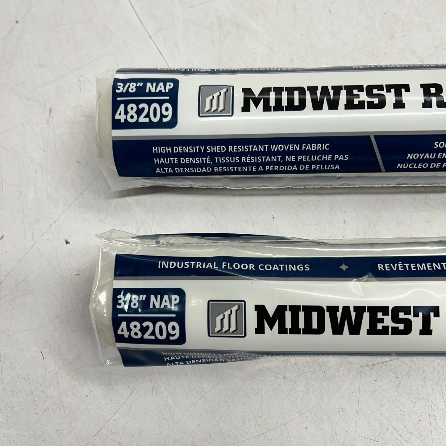 MIDWEST RAKE  (2 PACK) Woven Shed-resistant Roller Cover 18" 3/8" Nap 48209