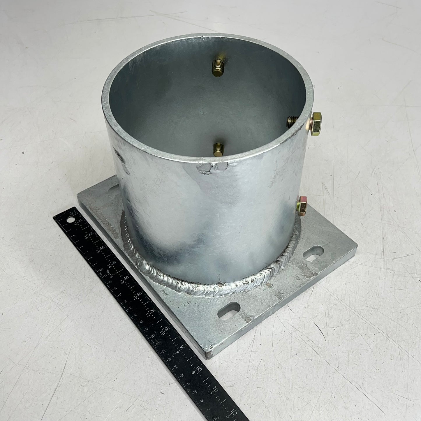 PLP Mpm G2 Pipe Cap Assembly Solar Mounting System 6"x4" Silver 5950061-HGS-VERZ
