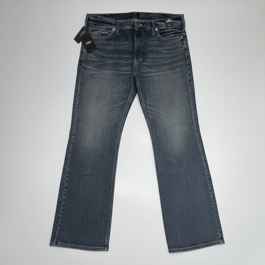 SILVER JEANS CO.  Zac Relaxed Fit Straight Leg Jean Men's Sz 42/34 Indigo