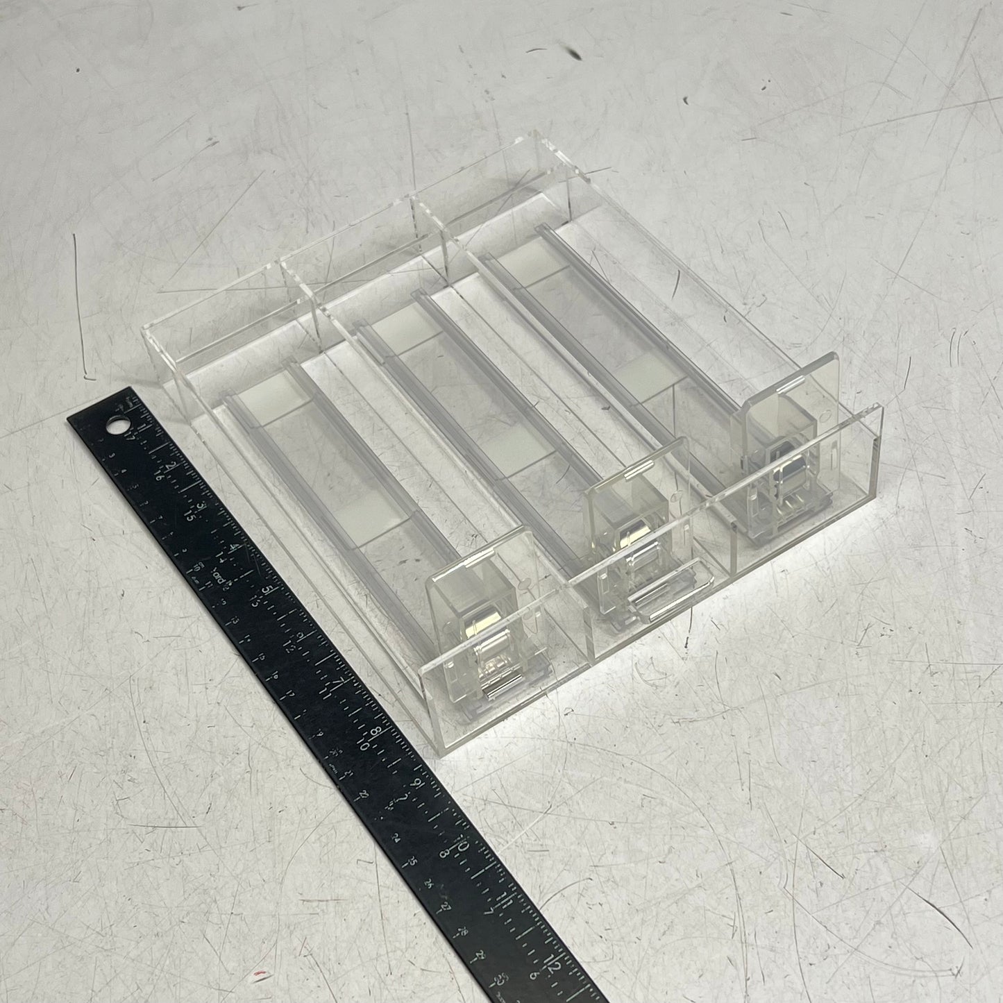 ZA@ LOON Sliding Organizers for Commercial Stores / Home Organization  9"x7" Clear
