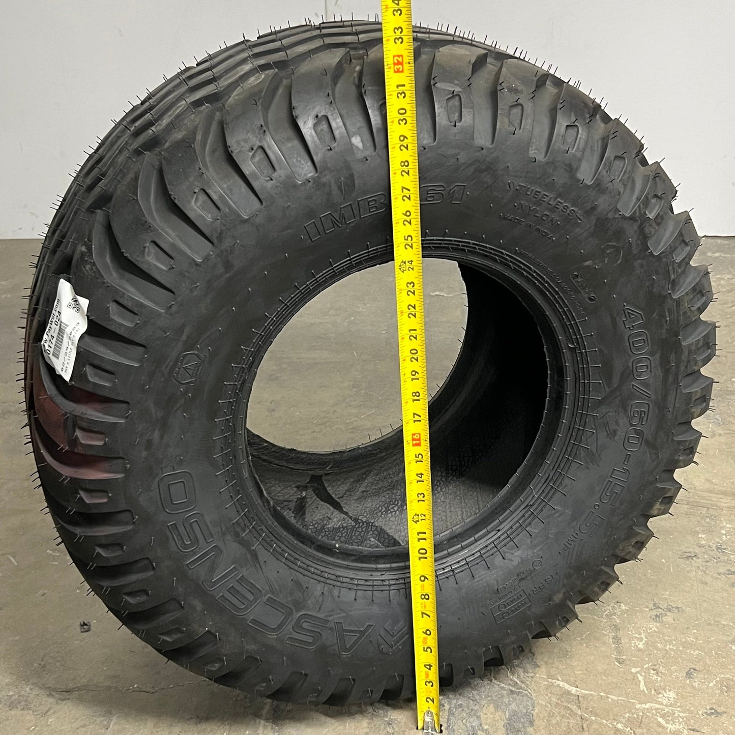 ASCENSO Agriculture Farming Implement Tire IMB 161 Size 400/60-15.5