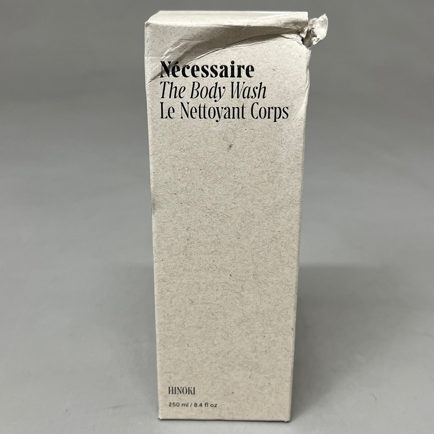 NECESSAIRE Body Wash 6%Exfoliating AHA/BHA/PHA Niacinamide Hinoki 8.4 floz As-is