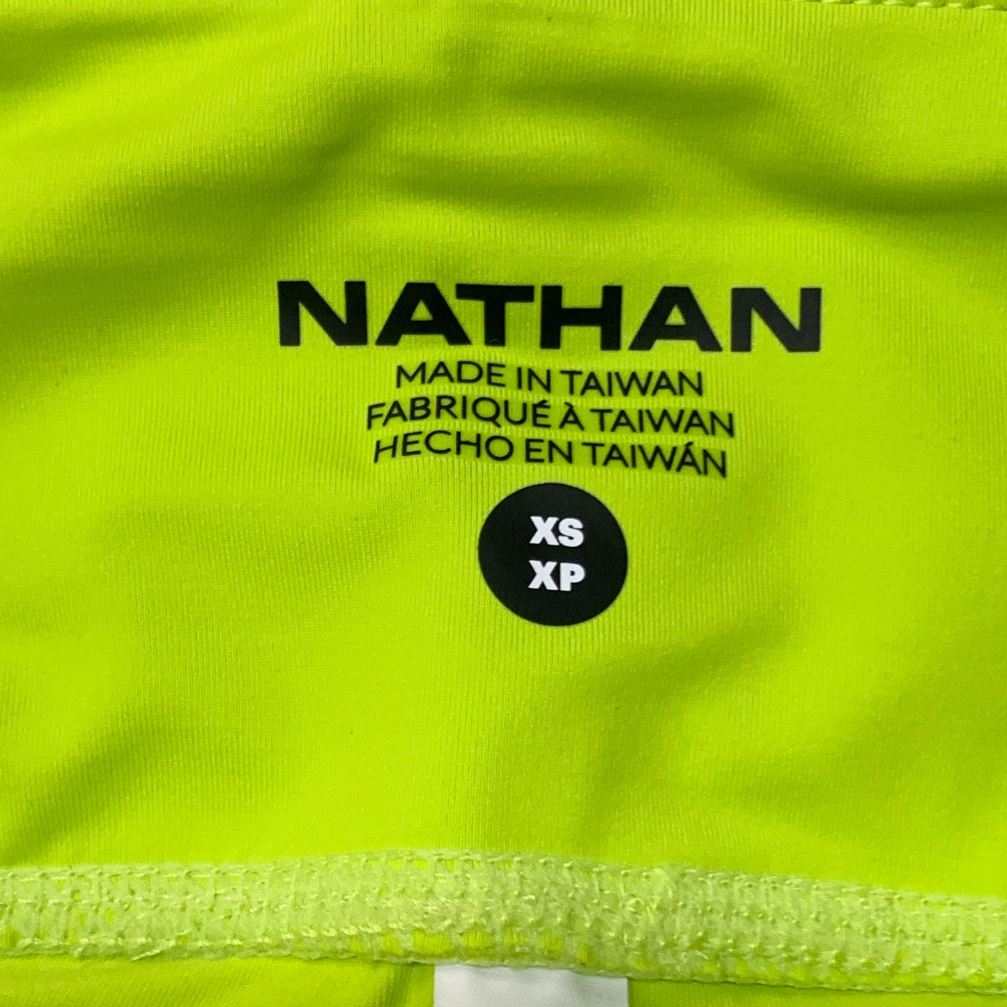 NATHAN Interval 6" Inseam Bike Short Women's Bright Lime Sz XS NS51520-50119-XS