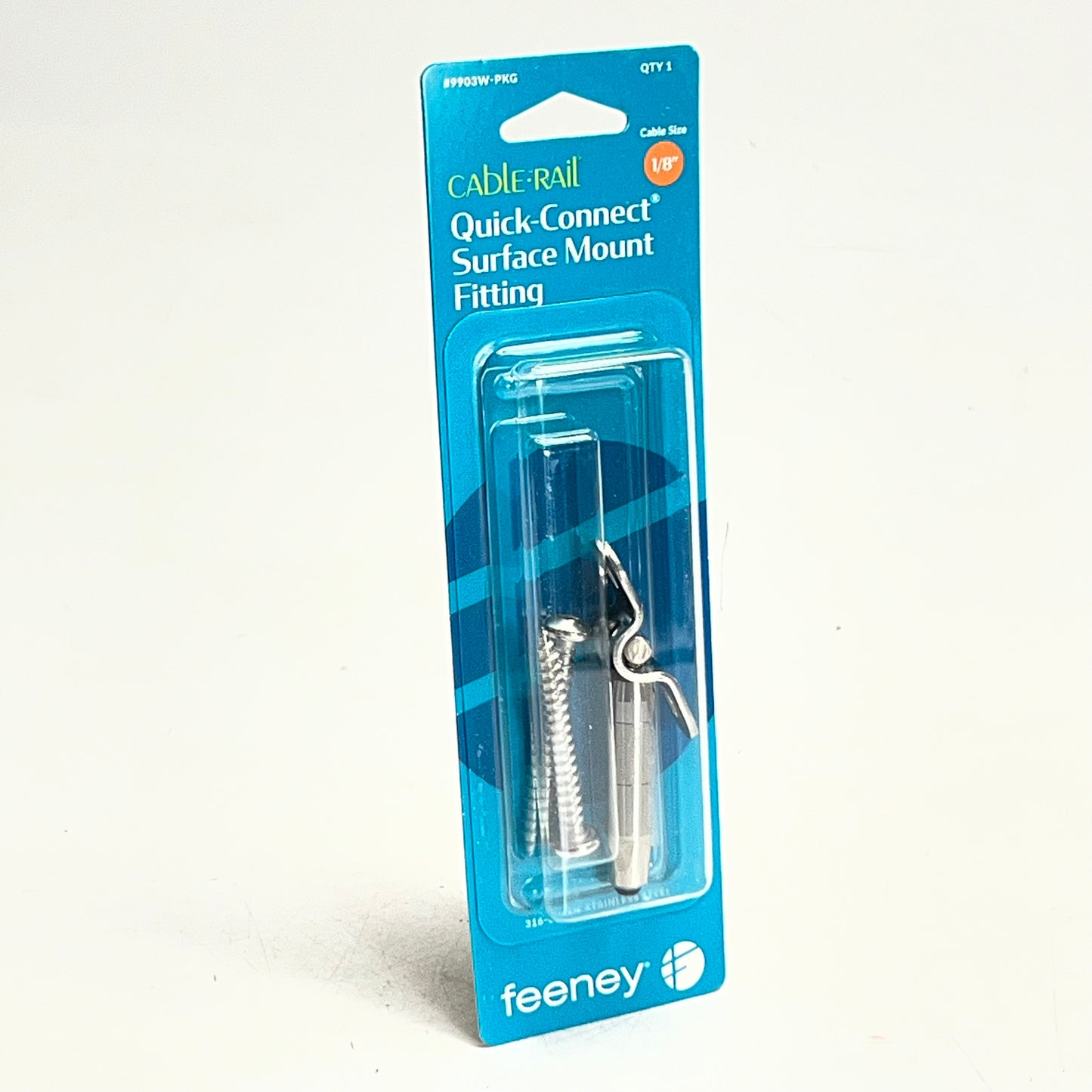 CABLERAIL Quick-connect 1/8" Grey 9903W-PKG