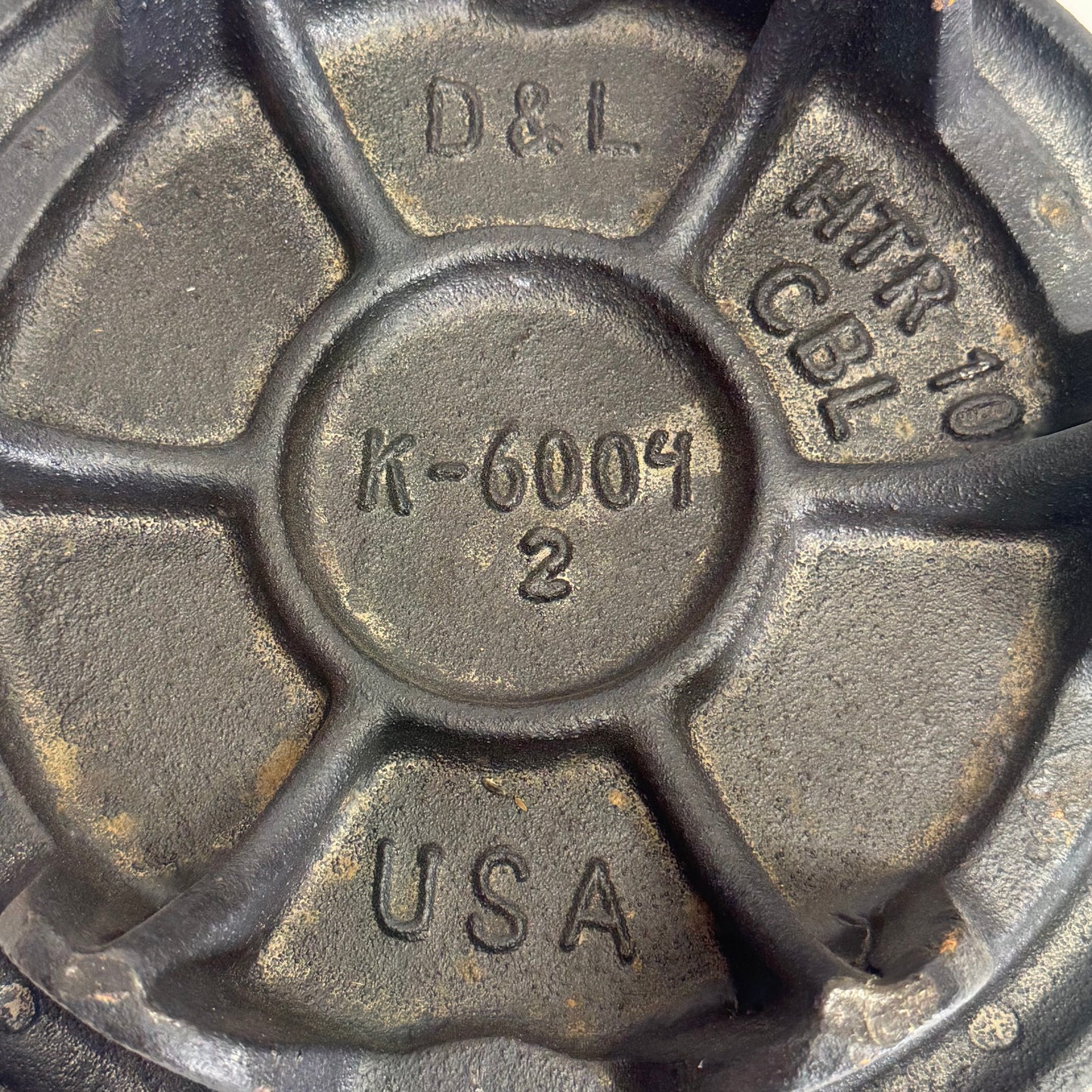 GROUND 8" Round Water Sewer Lid Iron Drive Over Backwater