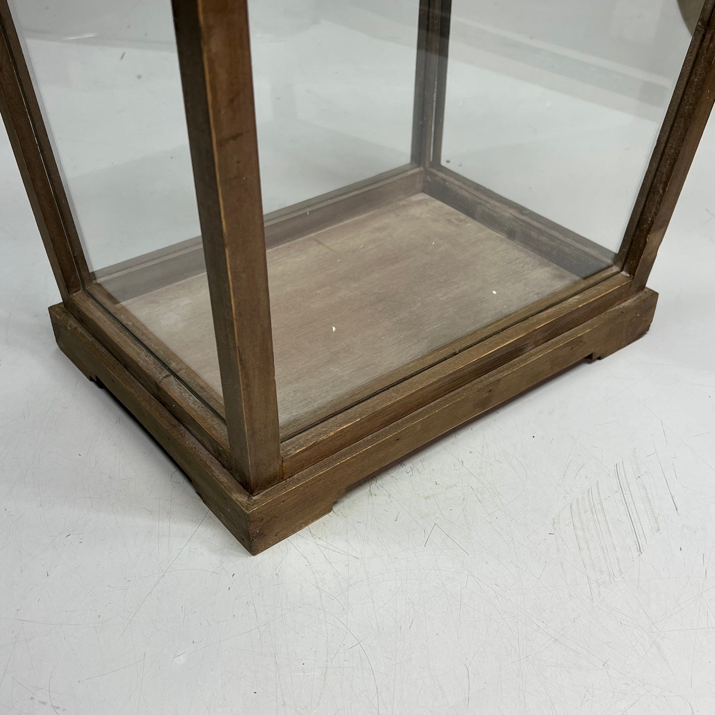 RAZ IMPORTS (SET OF 2) Fir Wood Lanterns W/ Finial 21" H & 16" H Brown