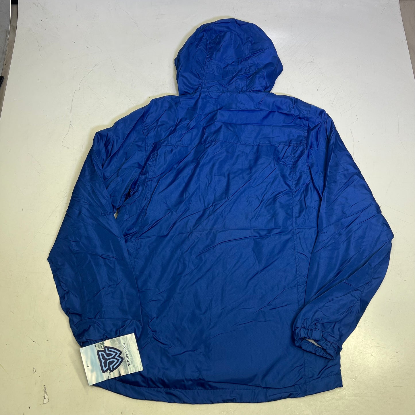 WHALES TAIL PERFORMANCE  Fleece Lined Windbreaker Jacket Boy's Sz 16/18 Blue