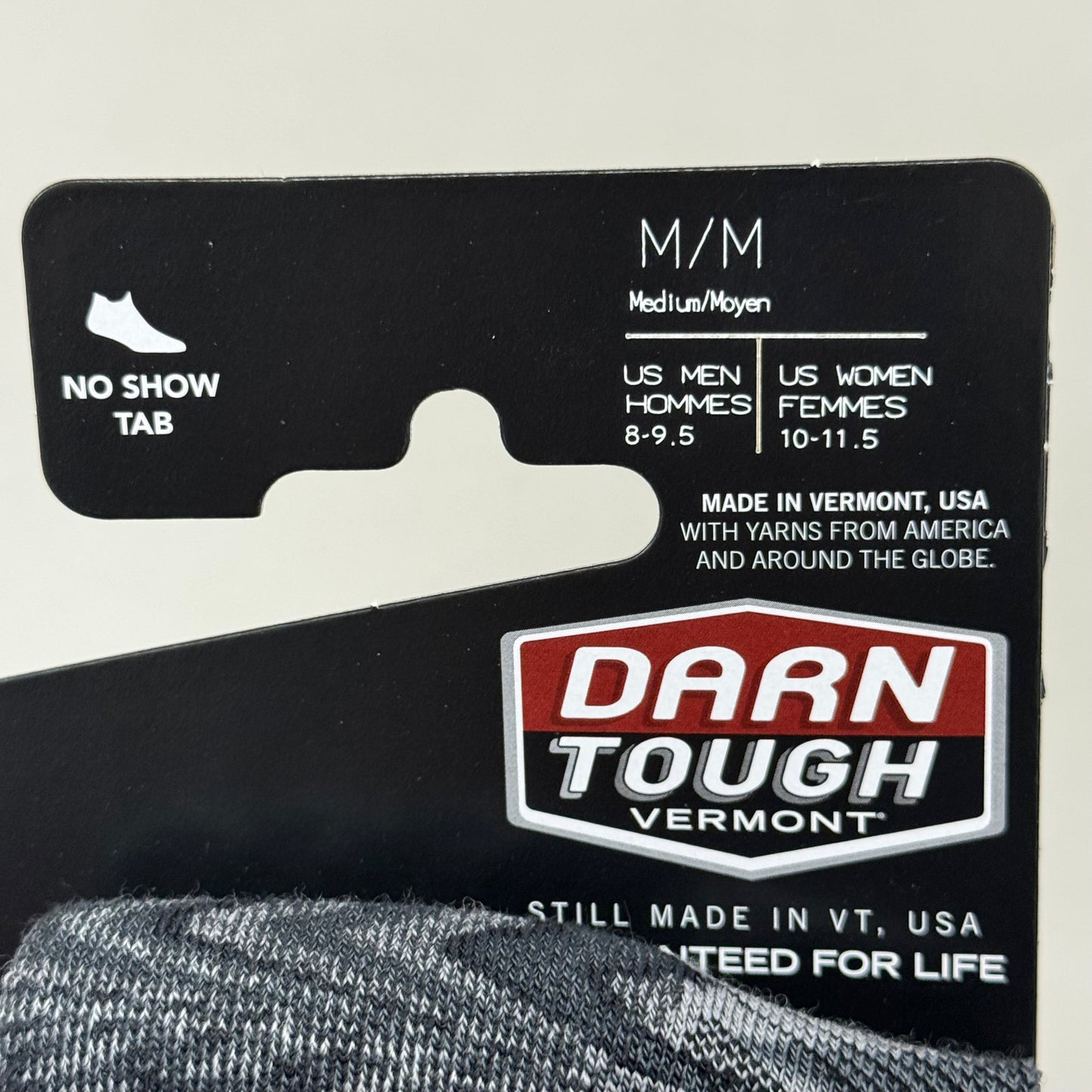 DARN TOUGH Running Socks No Show Tab Ultra-Lightweight Men SZ M 8-9.5 Comet Merino Wool