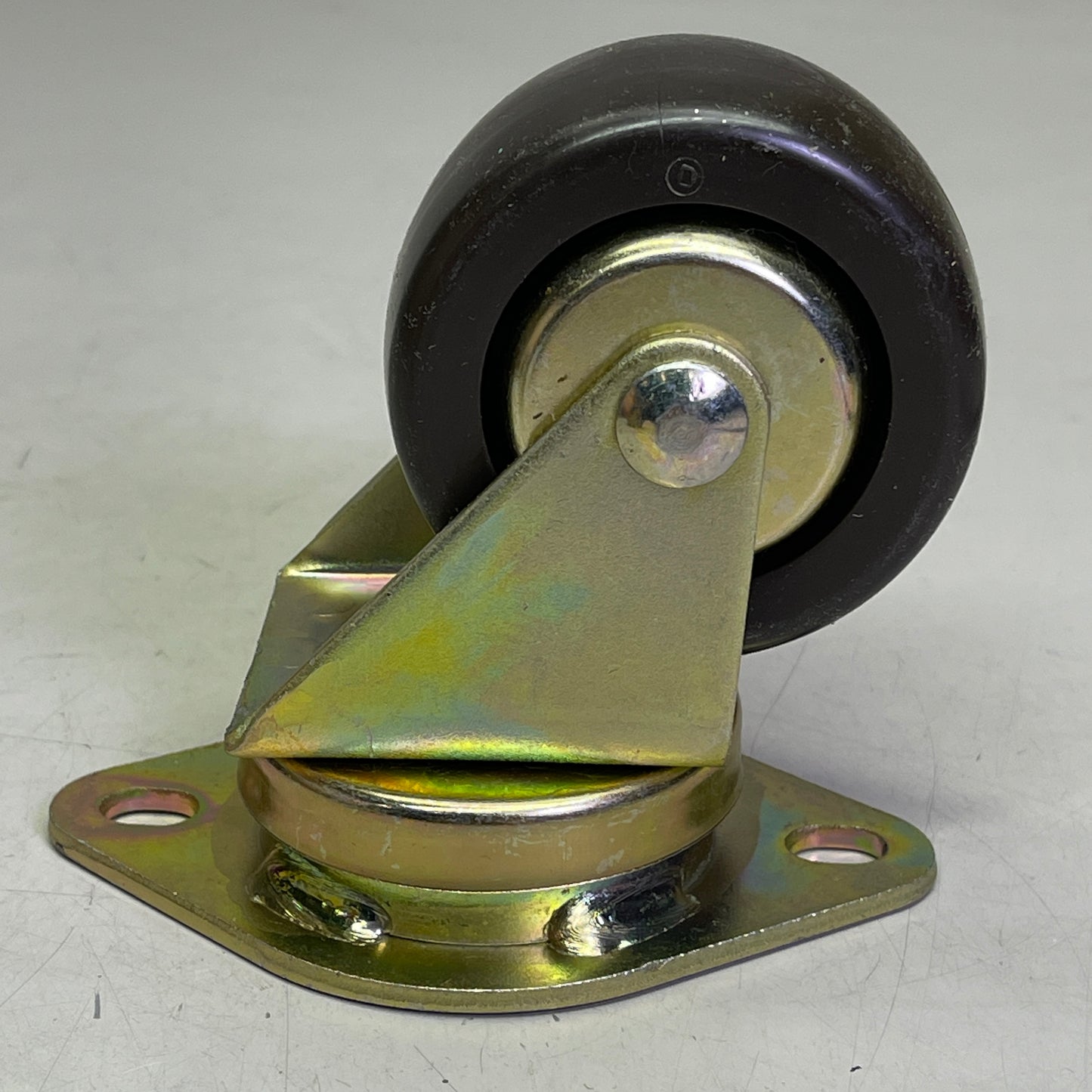 COLSON (4 PACK) Swivel Plate Casters w/ Hard Rubber Wheels 2-3/4" Brown 27015