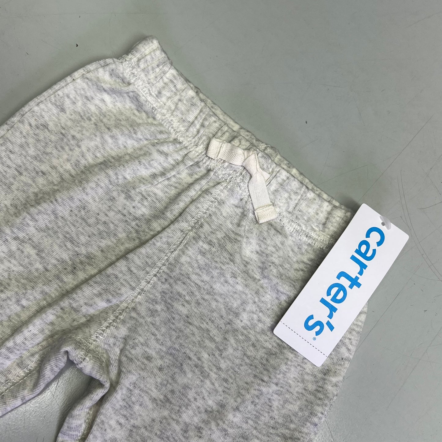 CARTERS (SET OF 2) Cotton Jogger Pants Baby's 3M Heather Grey/Ivory 1S992310