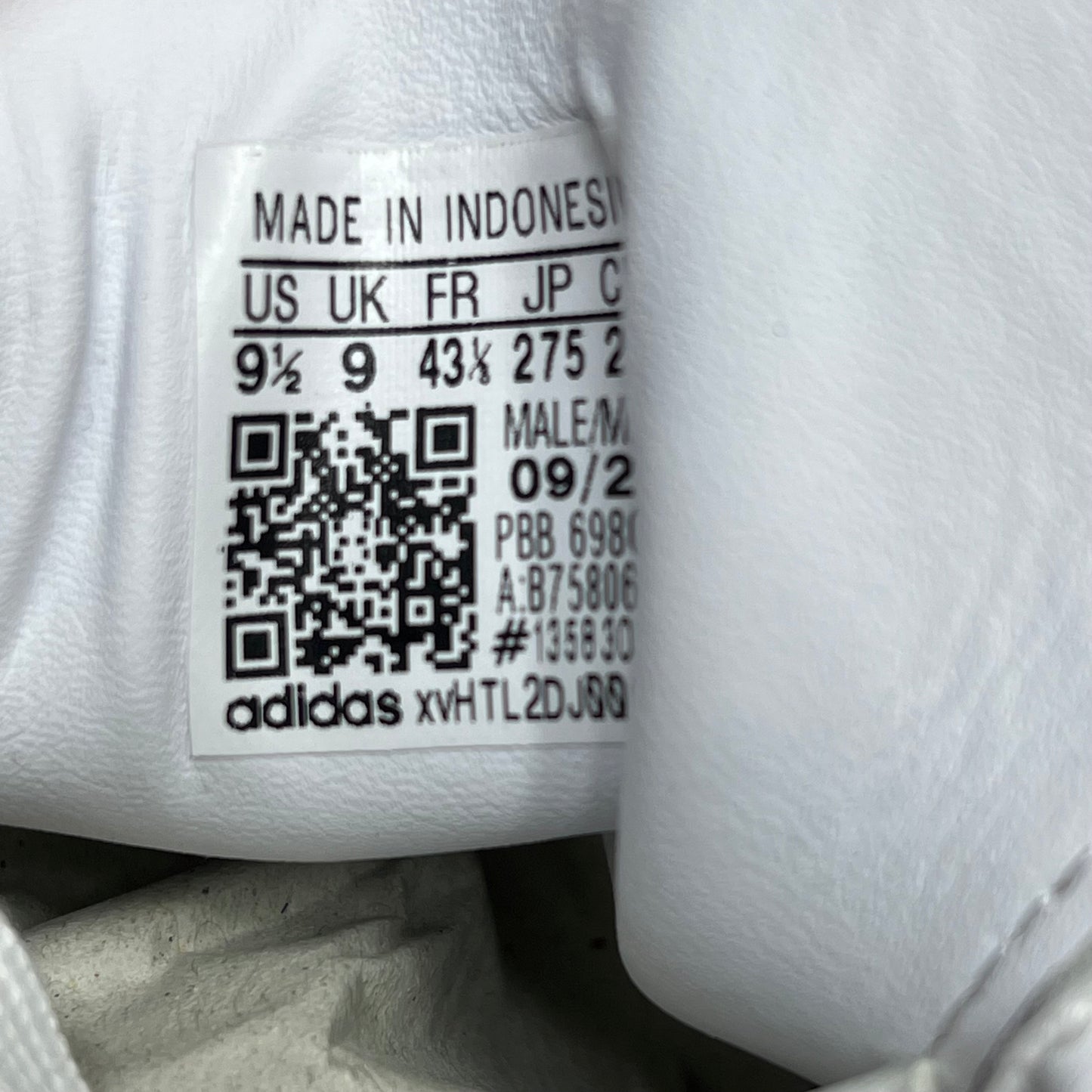 ZA@ ADIDAS Samba OG Sneaker Regular Fit Men's Sz 9.5 Black/White/Grey B75806 (As-is)