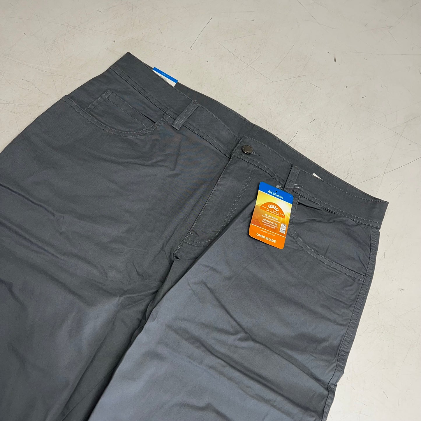 COLUMBIA Rapid Rivers Pants Men's Sz 36 / 32" Inseam Graphite AM0449-053